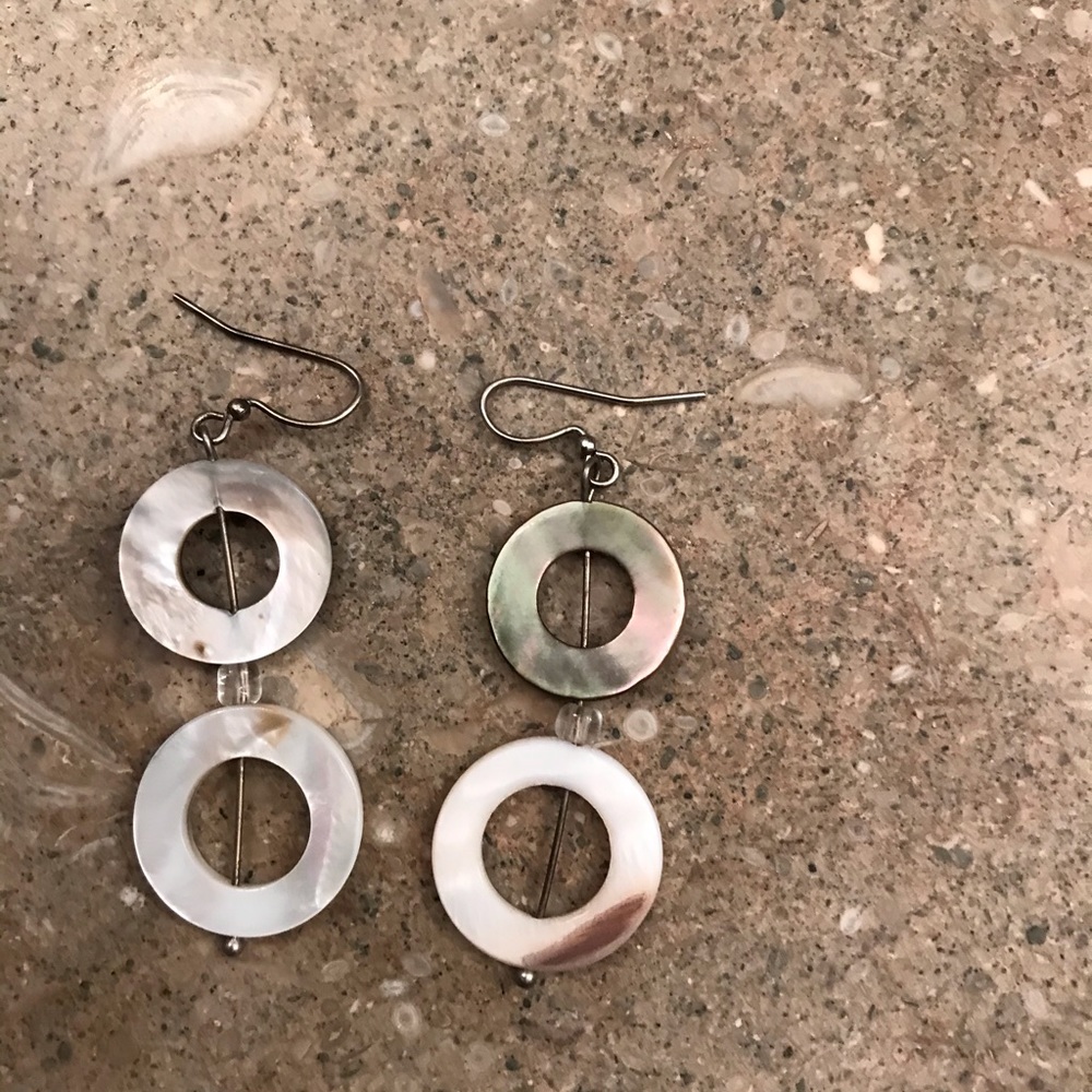 Earrings - mother of pearl